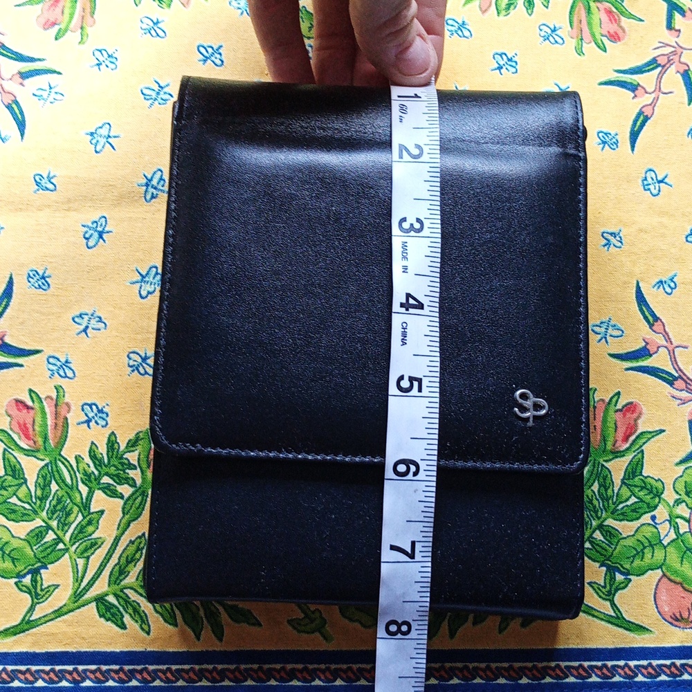 SP Sneaky Pete Black Leather Holster Holder With Clips & Magnetic Closure - Picture 3 of 7